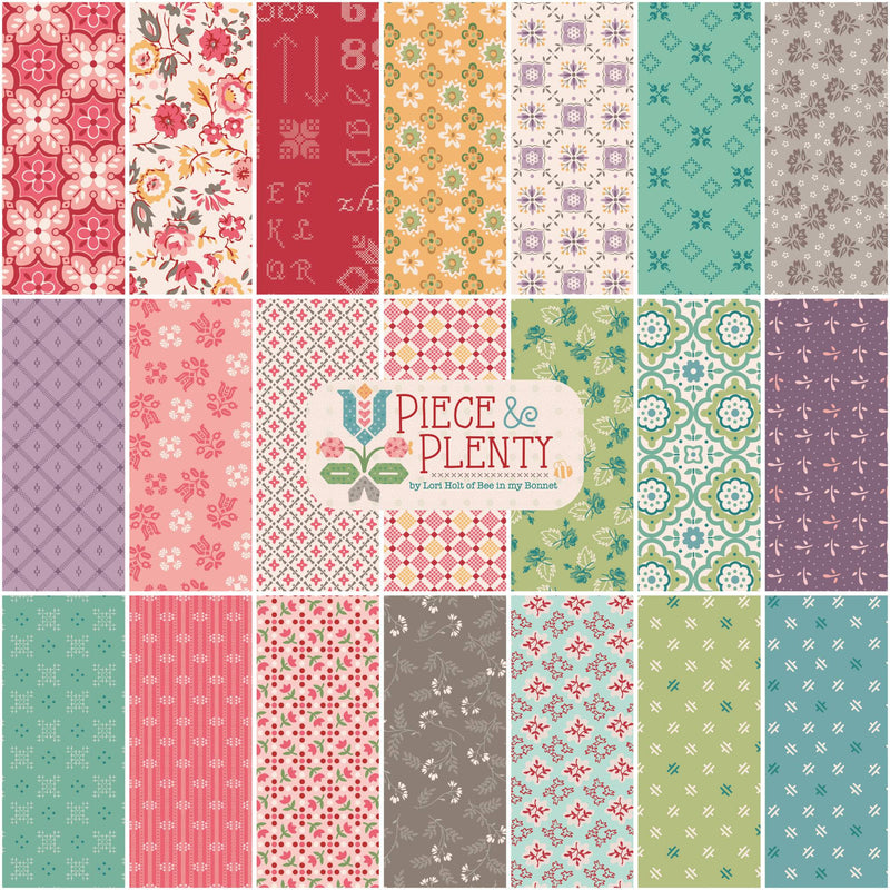 PRESALE Flower Basket Sampler Sew Along Custom Quilt Kit by Lori Holt for Riley Blake Designs | Featuring Piece and Plenty | SHIPS DEC 2024