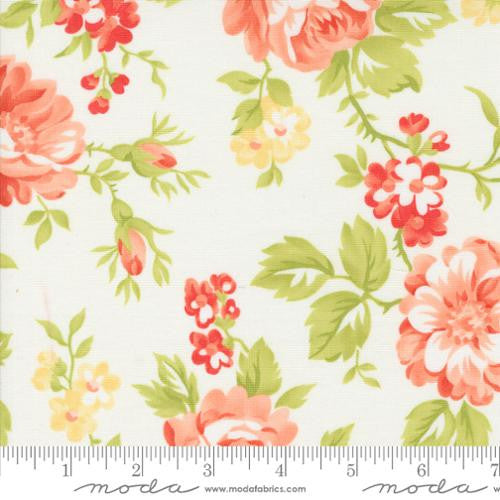 Jelly and Jam Cotton Summer Bloomers Yardage by Fig Tree for Moda Fabrics | 20490 11| Cut Options Available Quilting Cotton