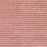 PRESALE Wild Honey Buzz Words Rose Water Yardage by Lella Boutique for Moda Fabrics | 5254 13