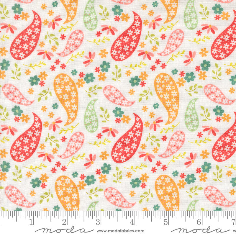 PRESALE Raspberry Summer Paisley Cloud Yardage by Sherri & Chelsi for Moda Fabrics | 37691 11