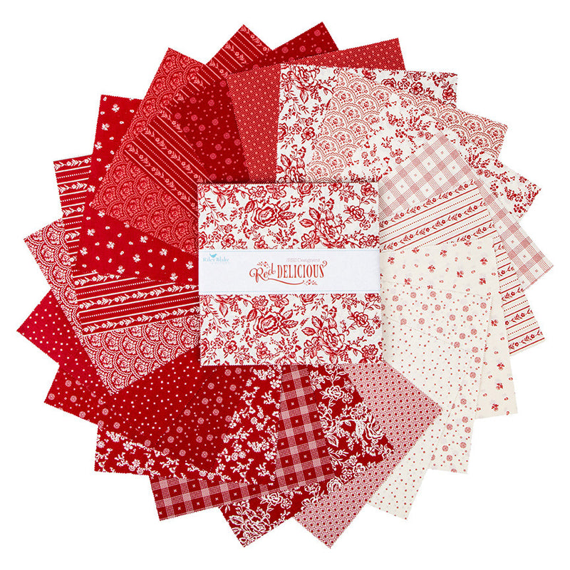 Red Delicious 10" Stacker by The RBD Designers for Riley Blake Designs | 42 Precut 10" Squares | 10-15660-42