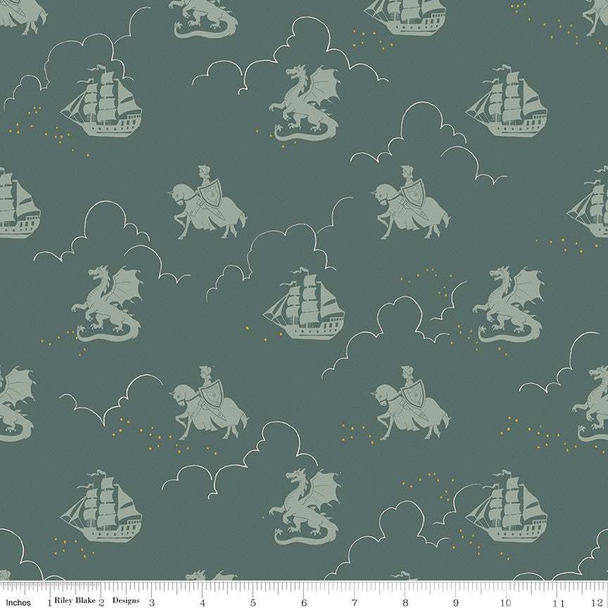 PRESALE Story Land In the Knight Forest Yardage by Sarah Jane for Riley Blake Designs | C18304-FOREST