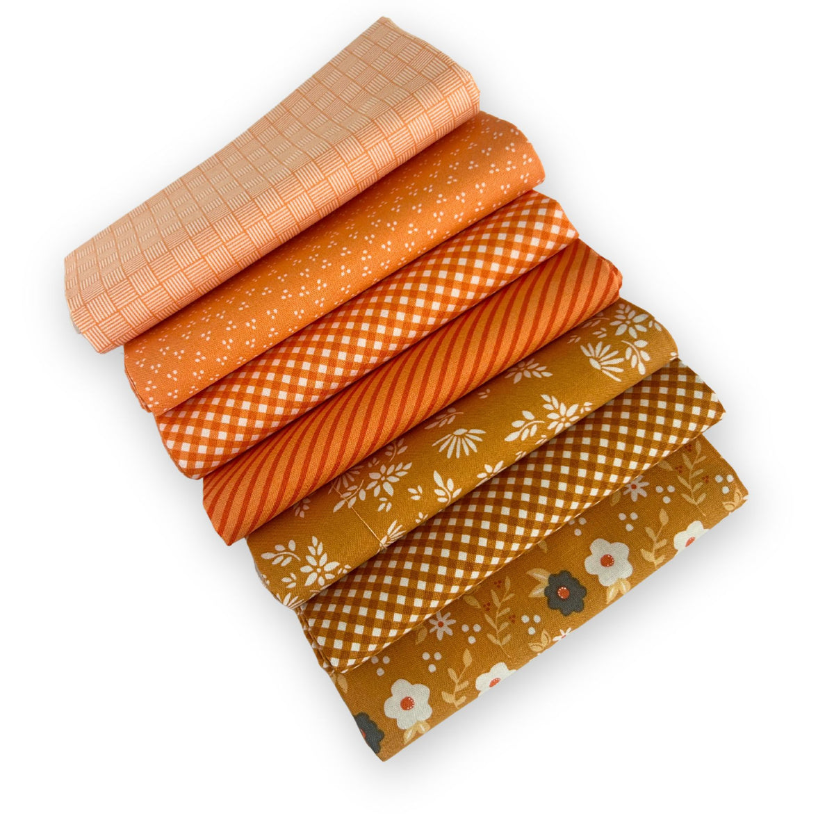 Fat Quarter Bundle Golden Amber | Birch and Willow by Sherri & Chelsi for Moda Fabrics | 7 Fat Quarters | Curated Bundle