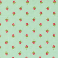PRESALE Bloomsberry Berries Aqua Yardage by Camille Roskelley for Moda Fabrics | 55352 13
