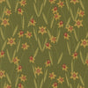 Bee Garden Darling Daffodils Metallic Ivy by Gingiber for Moda Fabrics | 48413 12M