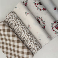 Whimsical Woodland Custom Fat Quarter Bundle White Natural by Tasha Noel for Riley Blake Designs | 5 FQs | Curated Bundle