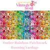 Vintage Soul Rainbow Mod Ombre Patchwork Yardage by Cathe Holden for Moda Fabrics | 7430 11