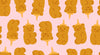 Egg and Friends Honey Bears Candy Pink Yardage by Kimberly Kight for Ruby Star Society | RS3092 12