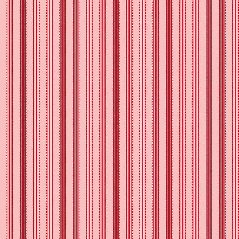 Letters to Cupid Stripes Pink Yardage by My Mind's Eye for Riley Blake Designs | C16985-PINK