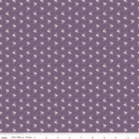 Autumn Plum Leaves Yardage by Lori Holt for Riley Blake Designs | C14662 PLUM Cut Options