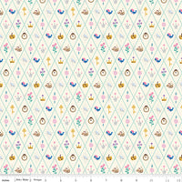 Wishes Diamond Vintage White Sparkle Yardage by Jill Howarth for Riley Blake Designs | SC18075-VINTAGEWHITE