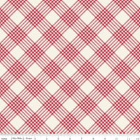 Sale! Merry Little Christmas Cream Plaid Yardage by My Mind's Eye for Riley Blake Designs |C14844 CREAM