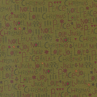 PRESALE Chilly Peace Love Joy Pine Yardage by Sweetwater for Moda Fabrics | 55710 13