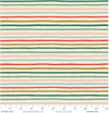 Rifle Paper Holiday Classics Multi Metallic Festive Stripe Yardage for Cotton and Steel | RP609-MU1M | REMNANT FAT QUARTER