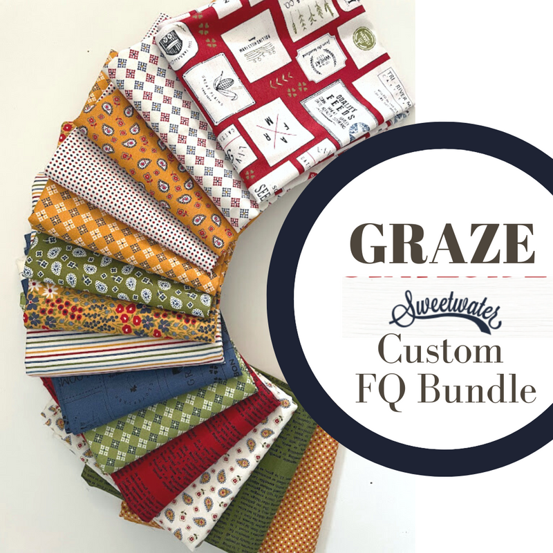 Graze Custom Fat Quarter Bundle by Sweetwater for Moda Fabrics | Custom Bundle | 14 FQs
