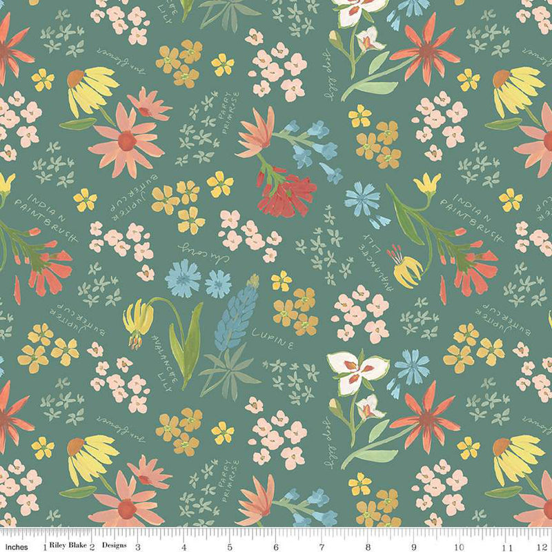 Albion Green Main Yardage by Amy Smart for Riley Blake Designs | C14590 GREEN