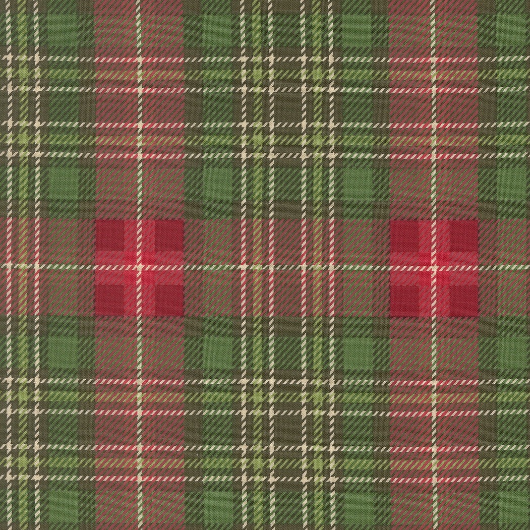 Holiday Cheer Christmas Plaid Evergreen Yardage by Stacy Iest Hsu for Moda Fabrics | 20977 14