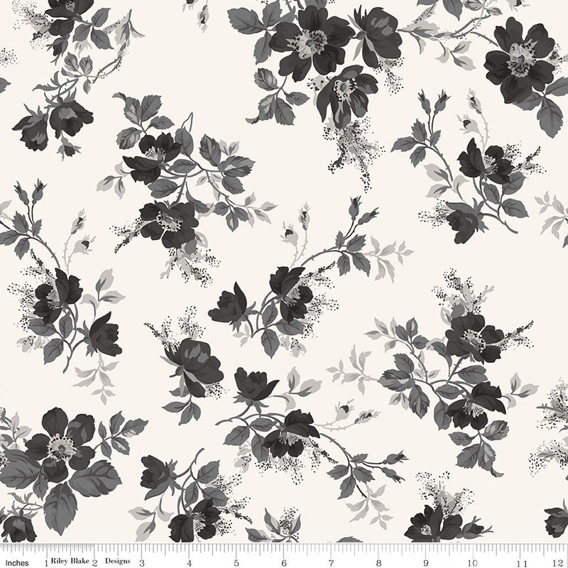 PRESALE Ink & Ivory Main Ivory Yardage by the RBD Designers for Riley Blake Designs | C16910-IVORY