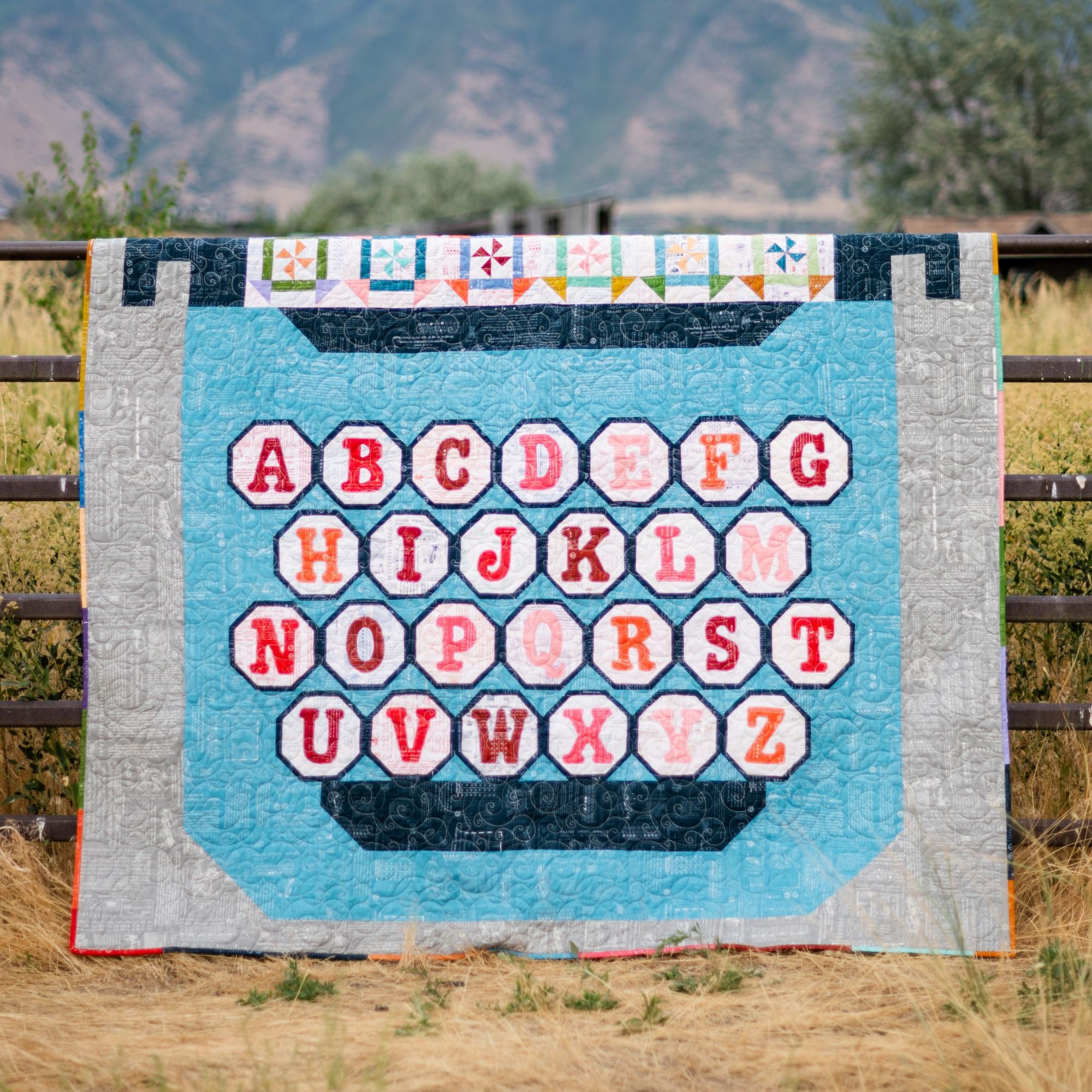 Just My Type Quilt Kit Boxed With TYPE/ography by Lori Holt of Bee in My Bonnet for Riley Blake Designs | KT-16850