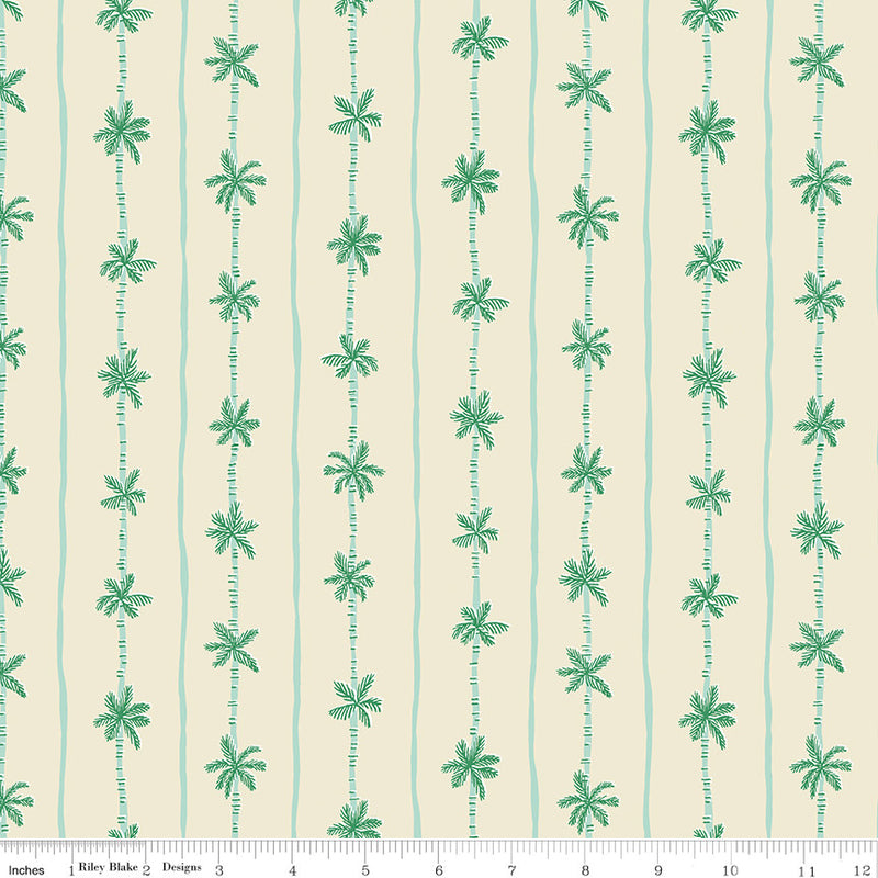 PRESALE Forever Neverland Palm Stripe Sand Dollar Yardage by Jill Howarth for Riley Blake Designs | C15906-SANDDOLLAR