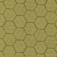 Bee Garden Honeycomb Metallic Ivy by Gingiber for Moda Fabrics | 48416 12M