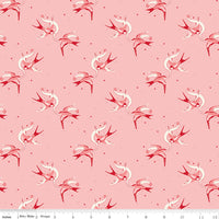 Letters to Cupid Love Birds Pink Yardage by My Mind's Eye for Riley Blake Designs | C16981-PINK