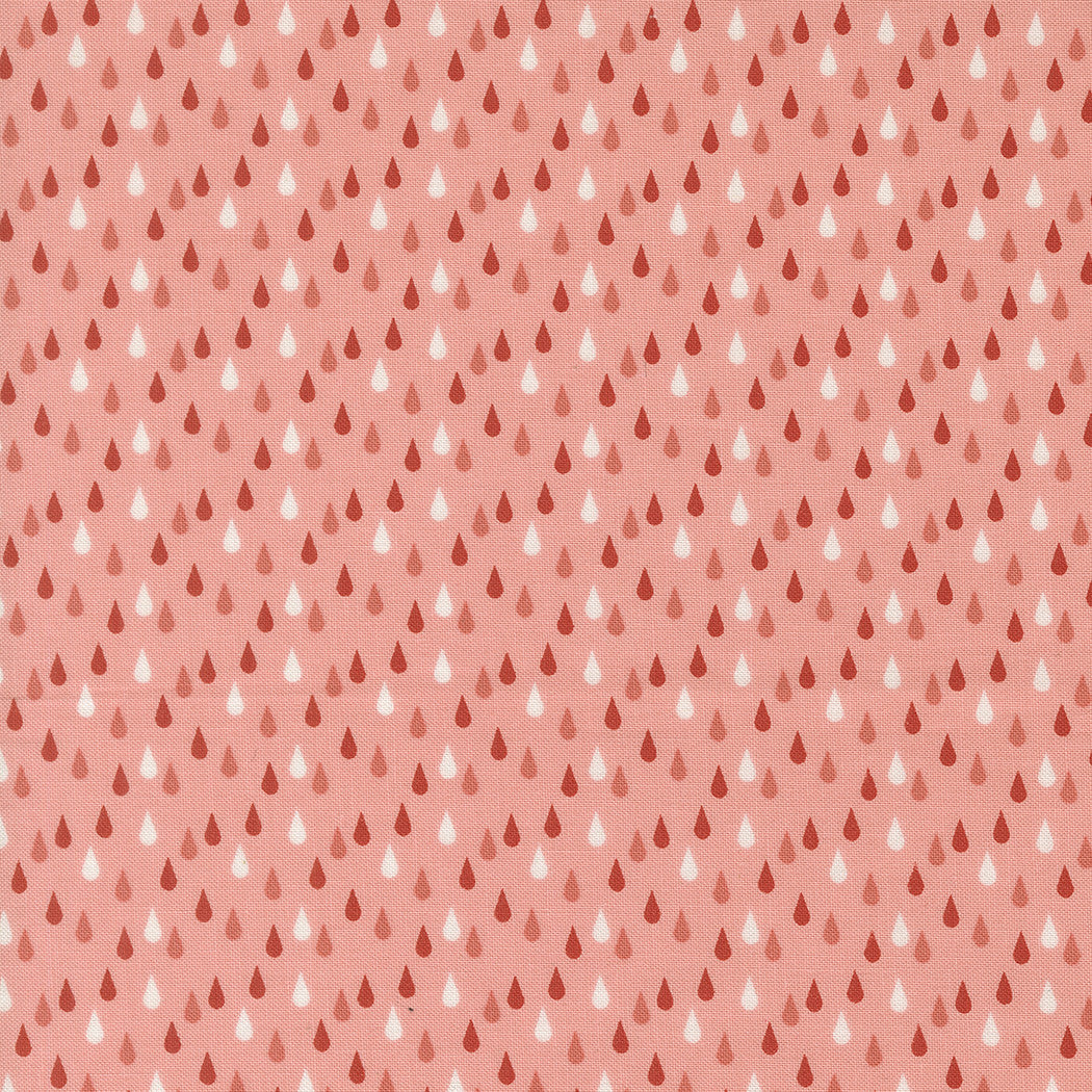 PRESALE Garden Glam Raindrop Carnation Yardage by Lella Boutique for Moda Fabrics | 5274 13