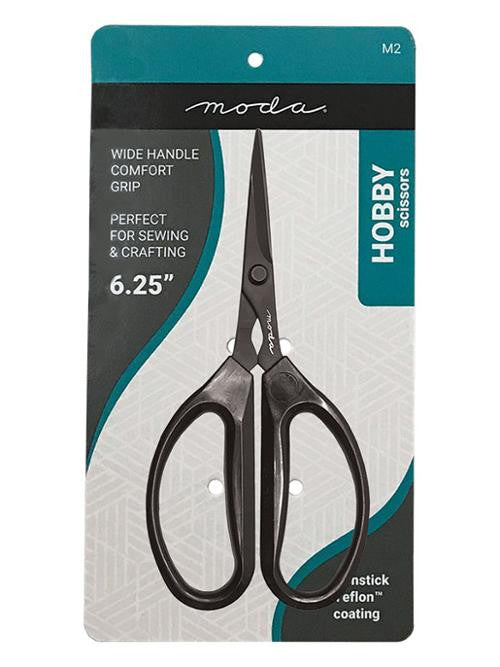 Sewing Scissors 6.5" Teflon Non Stick Coating Scissors by Moda Fabrics Wide Handle Scissors for Sewing Crafting Hobby Scissors | M2