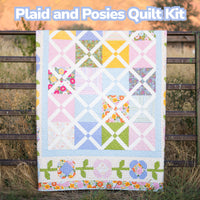 Plaid and Posies Quilt Kit Boxed With Little Darlin' by the RBD Designers for Riley Blake Designs | KT-16970
