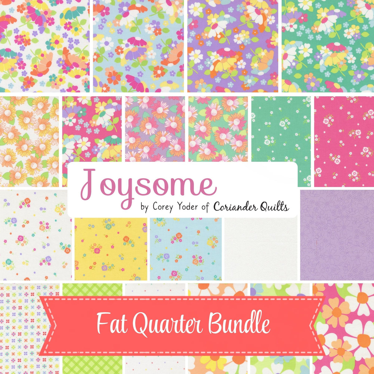 PRESALE Joysome Custom Fat Quarter Bundle by Corey Yoder for Moda Fabrics | 21 Fat Quarters | Curated Bundle