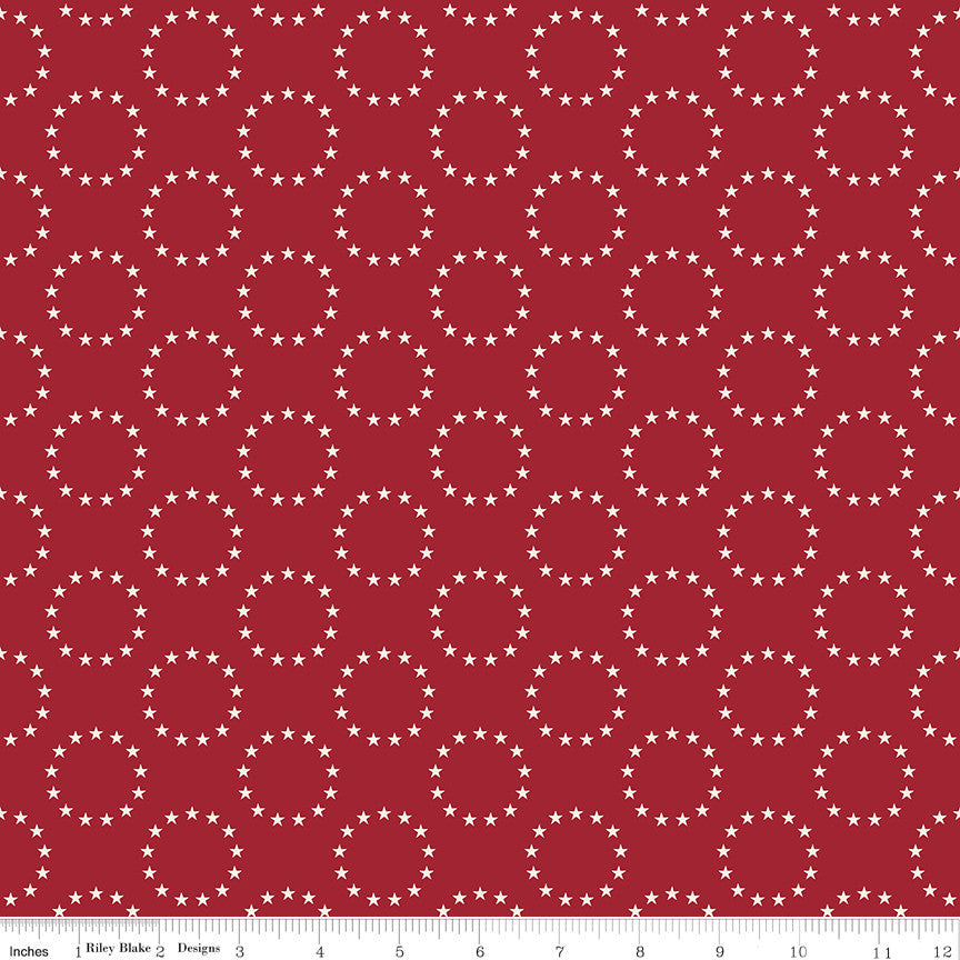 Independence 13 Colonies Cherry Tart Yardage by the RBD Designers for Riley Blake Designs | C17336-CHERRYTART