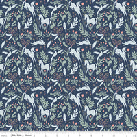 PRESALE Story Land Magic Folk Navy Yardage by Sarah Jane for Riley Blake Designs | C18303-NAVY
