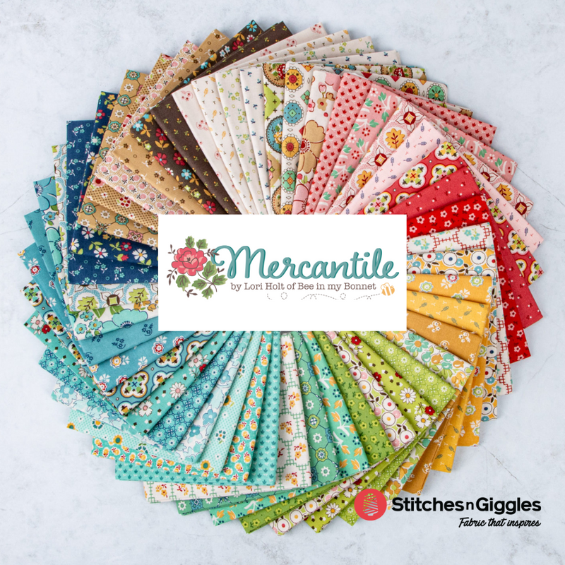 Mercantile Tea Rose Sentimental Yardage by Lori Holt for Riley Blake Designs | C14396 TEAROSE