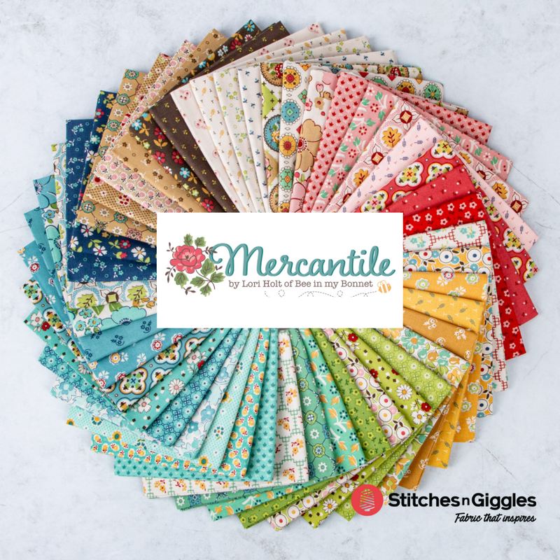 Mercantile Basil Tenderhearted Yardage by Lori Holt for Riley Blake Designs | C14398 BASIL