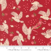 PRESALE Je T'aime Doves True Love Rose Yardage by Stacy Iest Hsu for Moda Fabrics | 20992 17