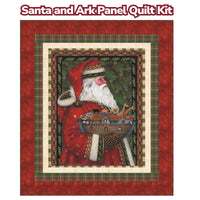 PRESALE Santa and Ark Panel Quilt Kit With Picture a Christmas II by the RBD Designers | KT-17980