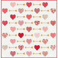 Playing Cupid Custom Quilt Kit | Love Blooms by Lella Boutique for Moda Fabrics | Quilt Size 73 1/2" x 76 1/2"