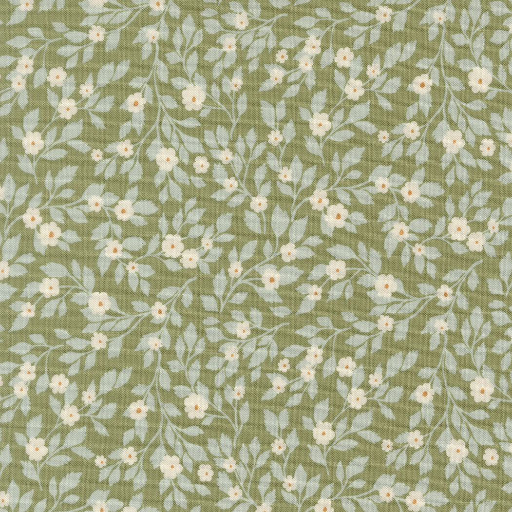 PRESALE True Love Daydream Posies Fern Robins Egg Yardage by Lella Boutique for Moda Fabrics | 5261 25
