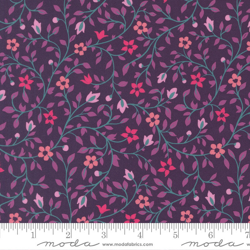 PRESALE Parlor Serenity Plum Yardage by Crystal Manning for Moda Fabrics | 11965 26