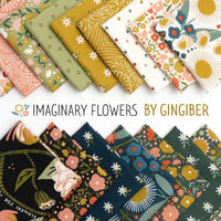 Imaginary Flowers Sage Peppy Petals Yardage by Gingiber for Moda Fabrics | 48382 12