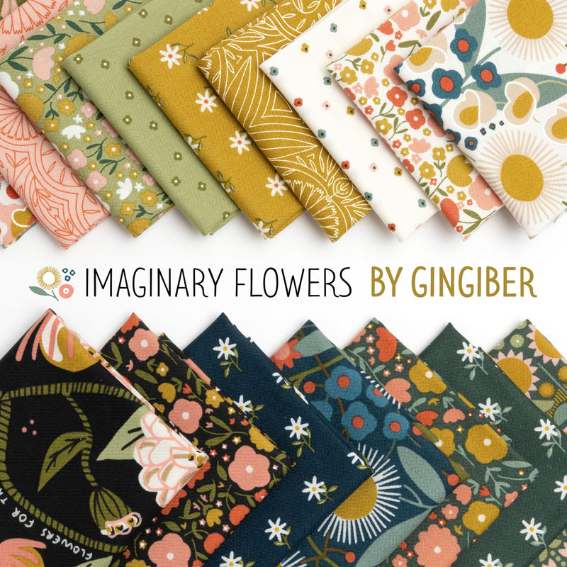 Imaginary Flowers Cloud Peppy Petals Yardage by Gingiber for Moda Fabrics | 48382 11