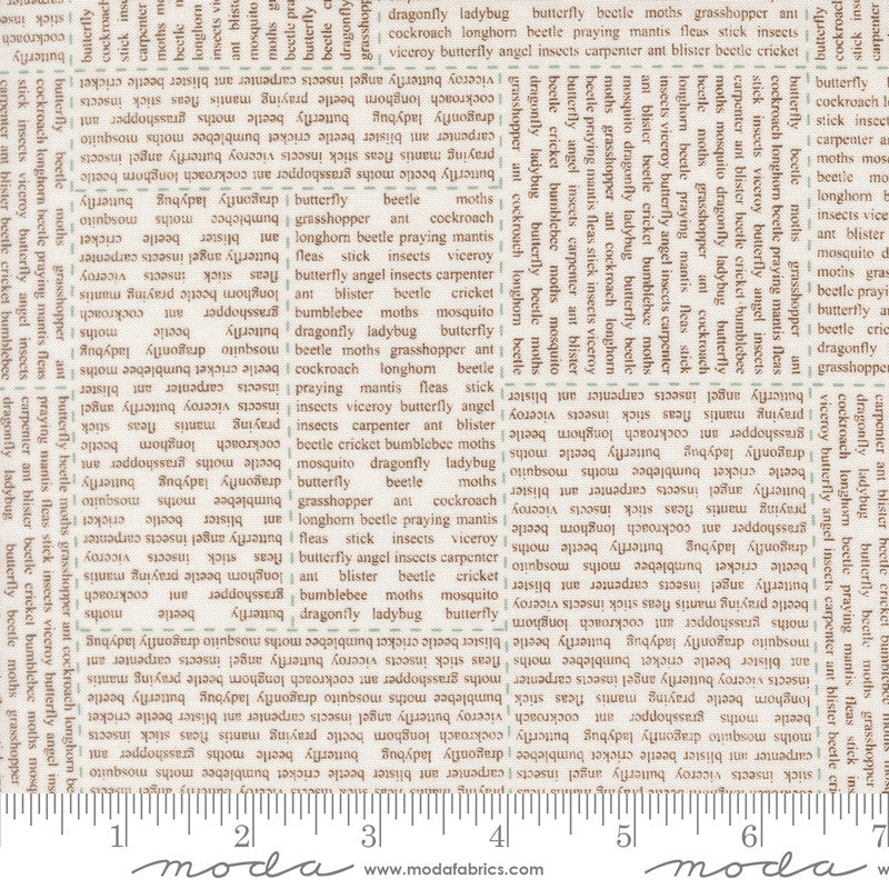 PRESALE Bug Collector In the News Cloud Dirt Yardage by Sweetwater for Moda Fabrics | 55730 21