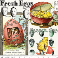 Egg Hunt Easter Egg Collage Multi Yardage by y J. Wecker Frisch for Riley Blake Designs | CD17143-MULTI