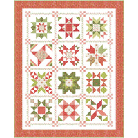 PRESALE Poinsettia Stars BOM Custom Quilt Kit With Poinsettia and Pear by Sherri & Chelsi | Quilt Size 59 1/2” x 74 1/2”