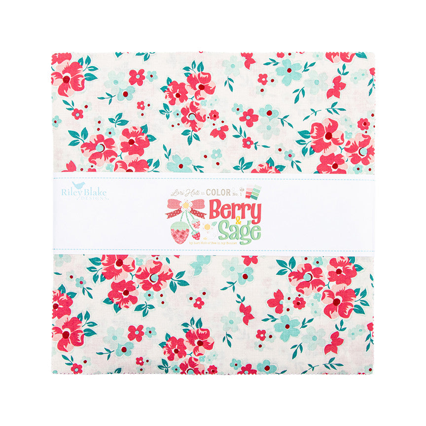 PRESALE Berry & Sage 10" Stacker by Lori Holt of Bee in My Bonnet | 42 Pcs | 10-17380-42