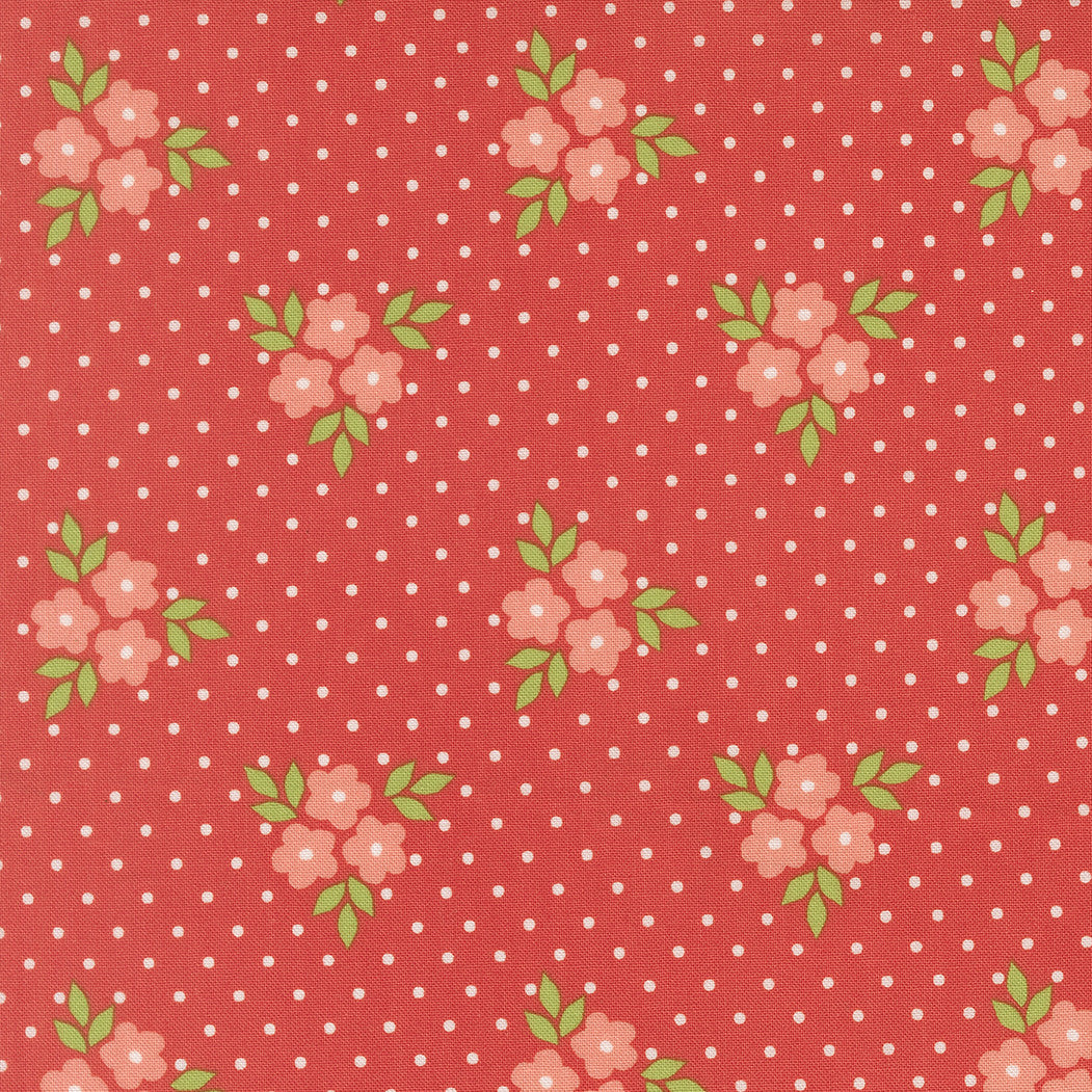 PRESALE Poinsettia and Pear Bouquet Geranium Yardage by Sherri & Chelsi for Moda Fabrics | 37712 16