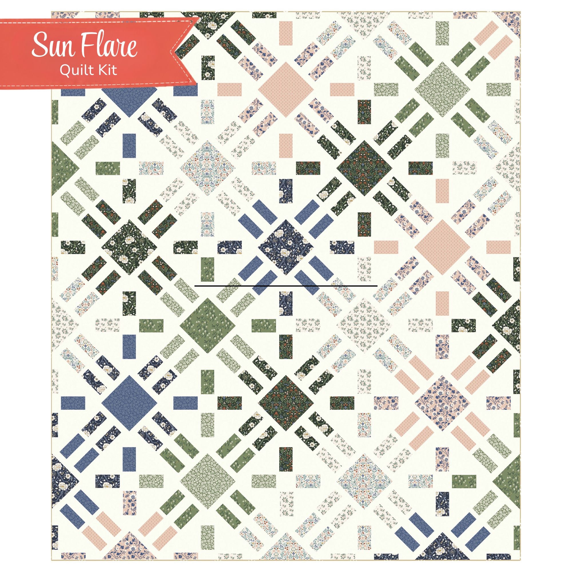 PRESALE Sun Flare Quilt Kit | Before the Bloom by Danelys Sidron for Riley Blake Designs | Quilt Size 71" x 84"