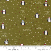 PRESALE Chilly Mr Penguin Pine Yardage by Sweetwater for Moda Fabrics | 55711 13