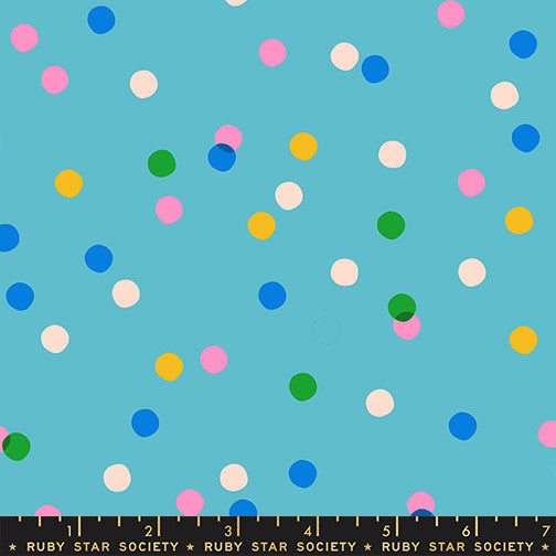 PRESALE Sparkle Mart Spritz Dark Turquoise Yardage by Melody Miller for Ruby Star Society | RS0123 17