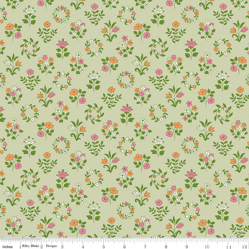 Craft Garden Mary's Embroidery A Yardage by Liberty Fabrics for Riley Blake Designs | 01667454A